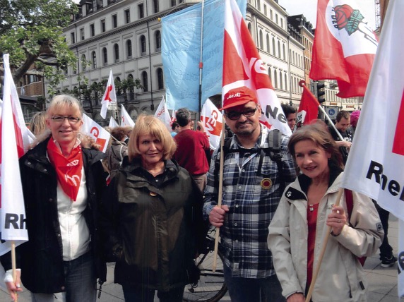 Demonstration zum 1. Mai (mit Frau Hügel, Jutta Herrmann, Helene Hausner) 