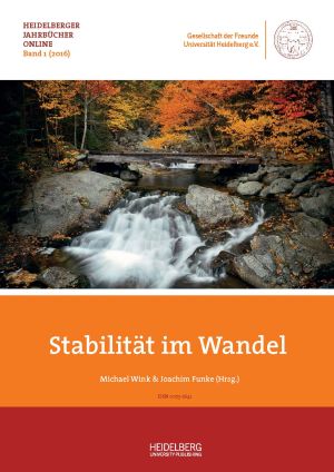 Heidelberger Jahrbücher Online, Band 1 (2016)